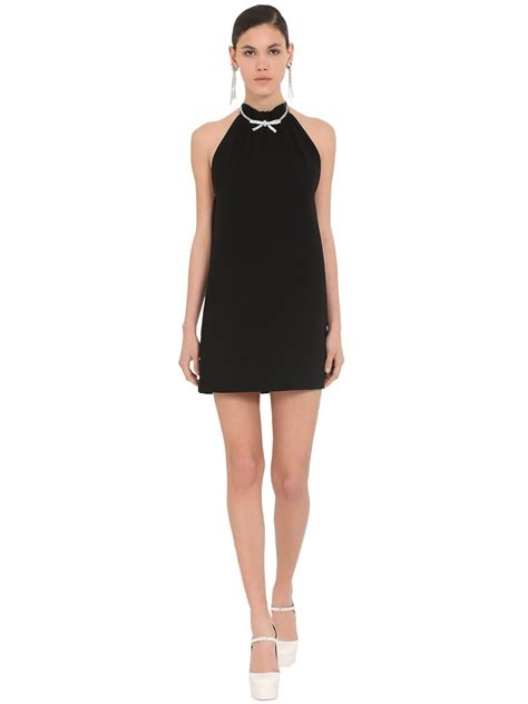 miu miu dress black|miu black dress.